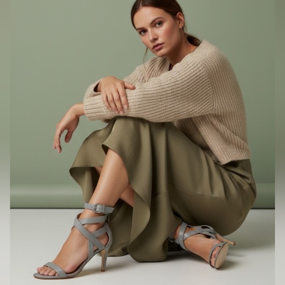 Strappy Leather Sandals.